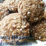 Banana Blueberry Oatmeal Muffins