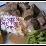 Crockpot Beef Tips & Gravy 