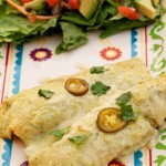 Creamy Jalapeno Chicken Enchiladas
