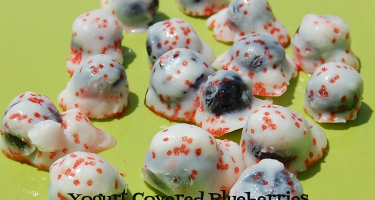 Red White and Blueberries (Yogurt Covered Blueberries)