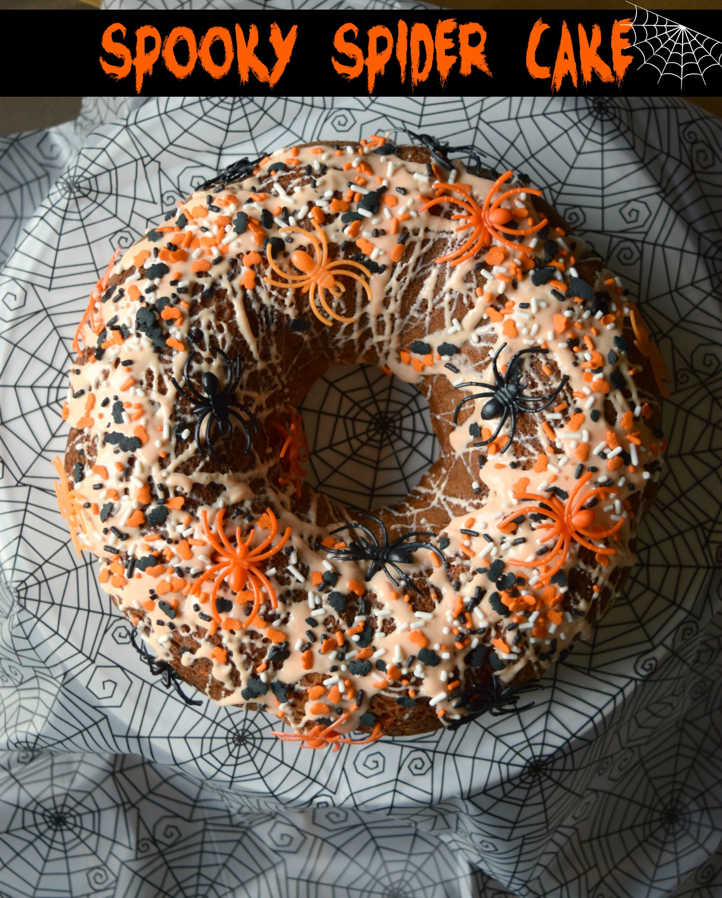 Spooky Spider Cake - Who Needs A Cape?