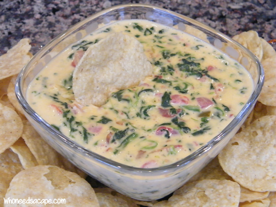 Cheesy Bacon Spinach Dip