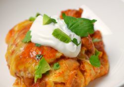 If you want a simple and tasty meal the family will love try these easy Crockpot Enchiladas. Loads of flavor directly from your slow cooker.