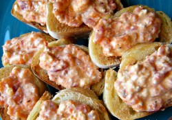 Make this easy Roasted Pepper & Cheese Spread for holiday parties. Deliciously simple and incredibly tasty! Serve with crackers or veggies for dipping.