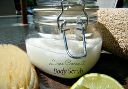 Whether you are looking to help your dry skin or making Christmas gifts you'll love Lime Coconut Body Scrub! The smell is phenomenal!
