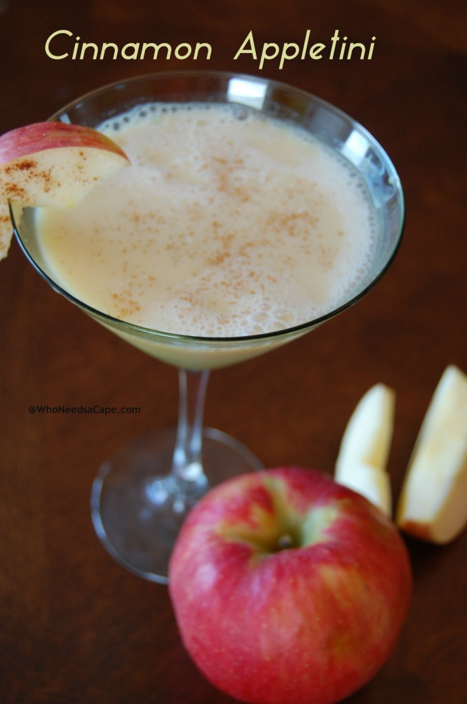 Cinnamon Appletini | Who Needs A Cape?