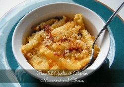 Roasted Garlic & Bacon Macaroni and Cheese | Who Needs A Cape?