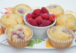 Lemon-Glazed Raspberry Muffins | Who Needs A Cape?