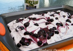 Blueberry Orange Cake is a fabulously simple dessert. Creamy, fruity and delicious, your guests will love the flavor combination!