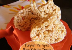 Pumpkin Pie Spice Rice Krispie Treats | Who Needs A Cape?