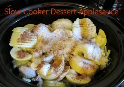 Slow Cooker Dessert Applesauce is a sweet delicious treat. Make to eat that day or freeze it for a special occasion. Great with a dollop of ice cream!