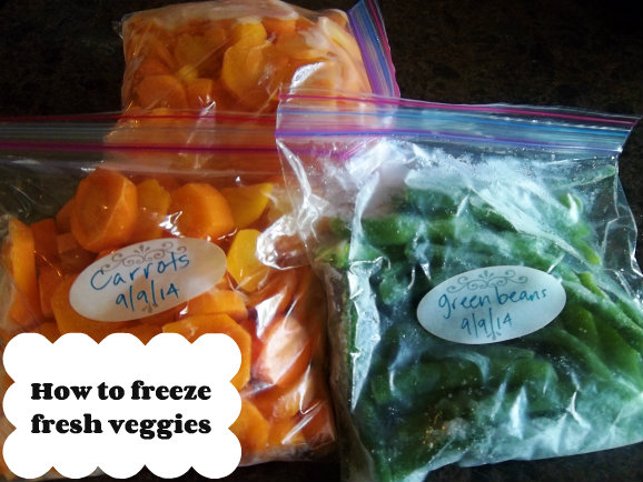 How to Freeze Fresh Veggies | Who Needs A Cape?