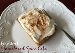 Frosted Gingerbread Spice Cake