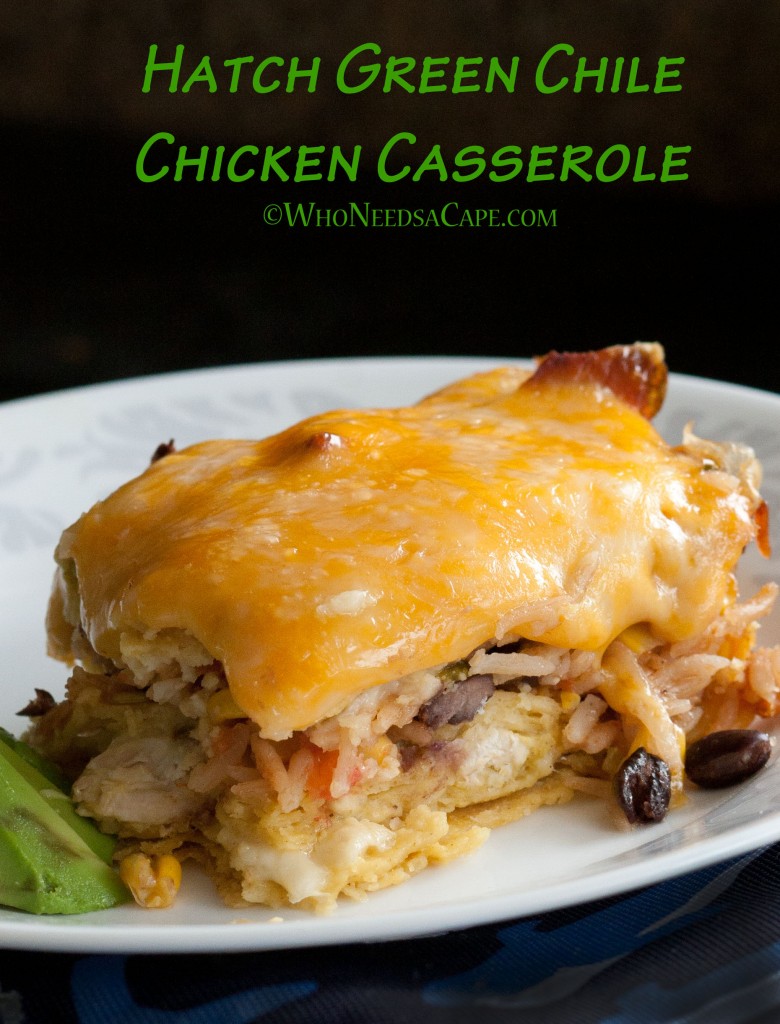 Hatch Green Chile Chicken Casserole