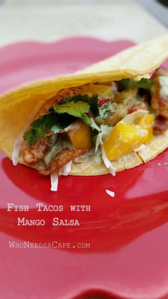 Fish Tacos with Mango Salsa
