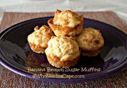 Banana Brown Sugar Muffins are a simple but tasty muffin to make. From beginning to end they take 30 minutes, perfect for weekend breakfast.