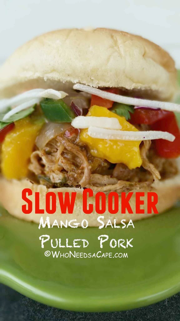Slow Cooker Mango Salsa Pulled Pork