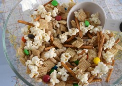 Make this easy to prepare Road Trip Snack Mix for your next family road trip. Loaded with delicious items, it'll save you from stopping for snacks.