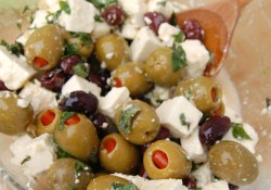 Feta Olive Salad is a great side dish. It's easy to make and you will love it at any BBQ, Picnic or just a great dinner night! You need to try this, delish!