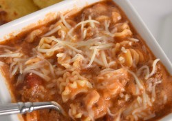 Slow Cooker Lasagna Soup has the same great flavors as the traditional meal without all the work. Comfort food straight from your crockpot.
