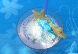 Your kids will go out of this world crazy for a Cosmic Blueberry Milkshake! Loaded with yummy berries and ice cream, this is a summer favorite.