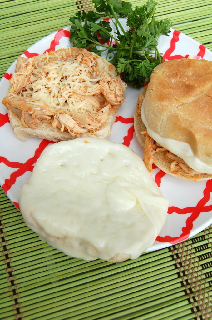 Slow Cooker Pulled Chicken Parmesan