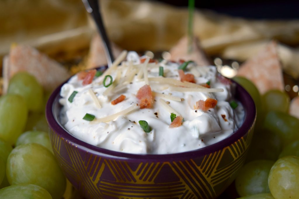 Making your own dip for holiday entertaining is easy! A bowl of Parmesan & Bacon Dip will disappear quickly, you'll love the flavor combo!