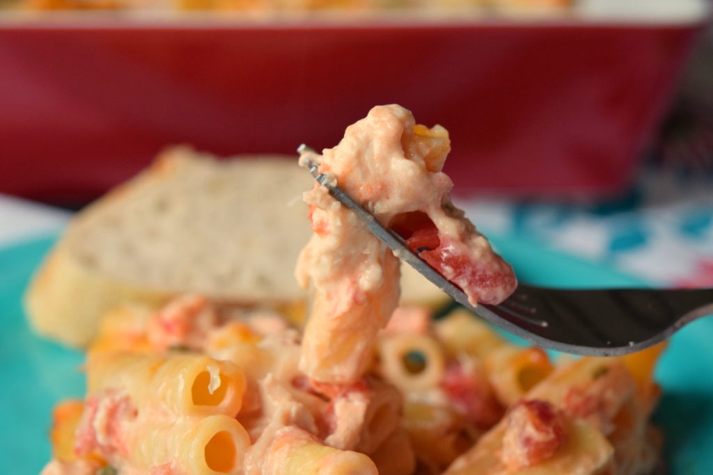 Bring Creamy Chicken Ziti Casserole to the dinner table, you'll get rave reviews. Loaded with diced tomatoes, spinach and cheese, it is delish!