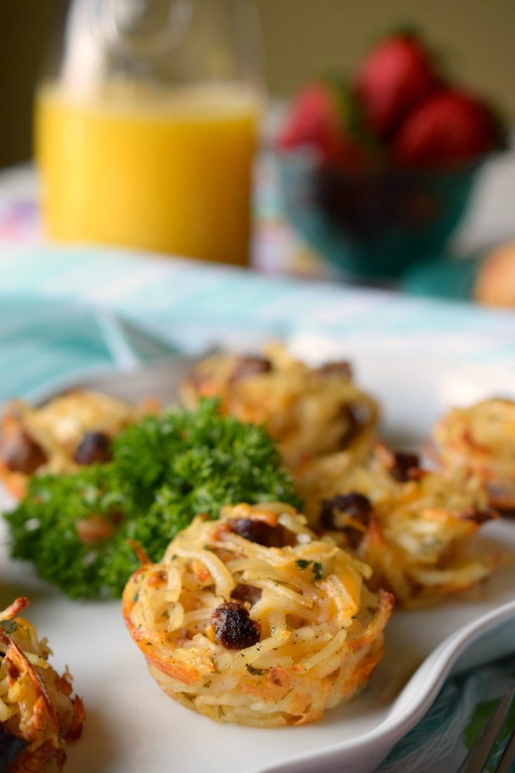 Sausage Hash Brown Potato Cups