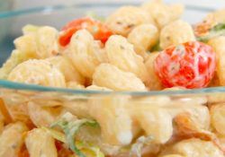 BLT Pasta Salad takes two favorites and turns them into one amazing side dish. With bacon and summer flavors, perfect for BBQ's and picnics.