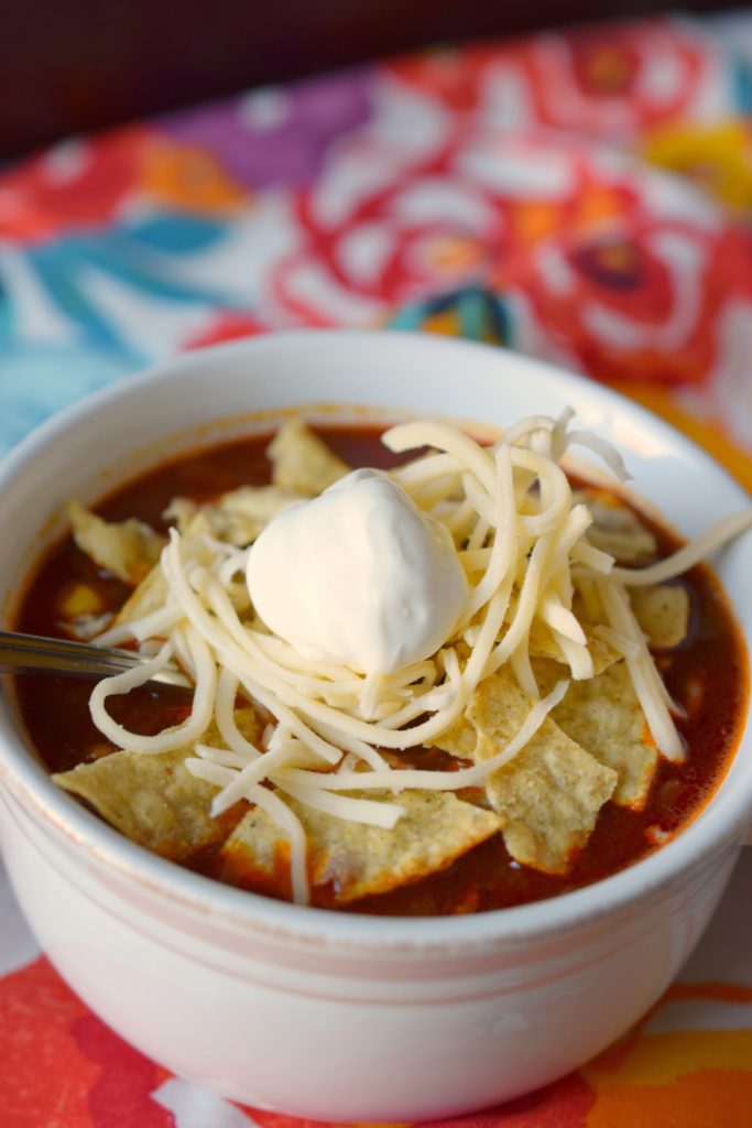 Slow Cooker Turkey Taco Soup is an easy meal to prepare with just a few ingredients. Tasty & filling this crockpot dinner will make the family happy.