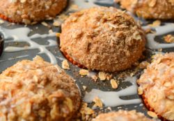 Bake some deliciously simple Streusel Topped Chai Muffins! All the flavors of your favorite drink in this breakfast delight. Simply wonderful!