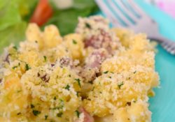 Leftover corned beef from St. Patrick's Day? Make delicious Corned Beef Macaroni and Cheese, a comforting casserole that's so simple to make