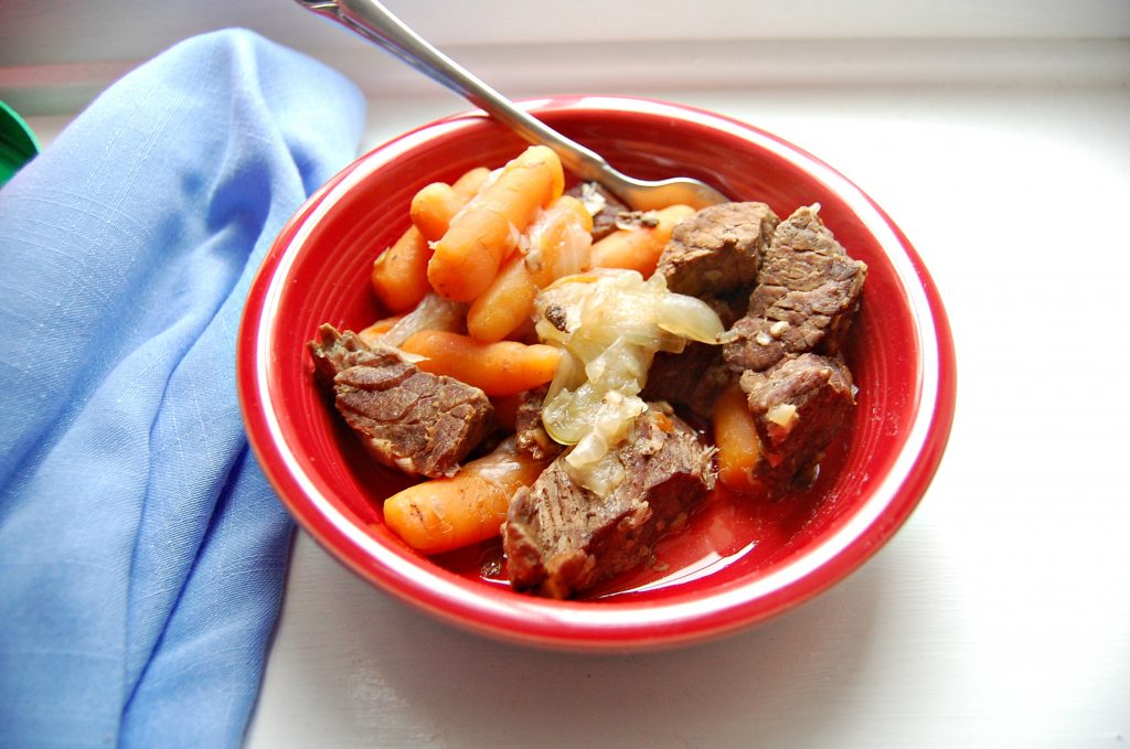 Pressure Cooker Beef & Carrots | Who Needs A Cape?