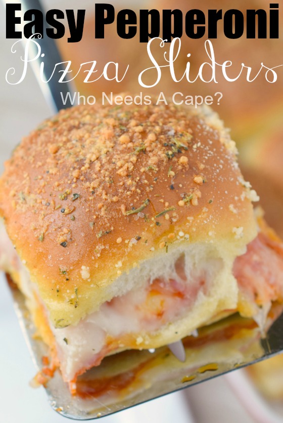 Easy Pepperoni Pizza Sliders