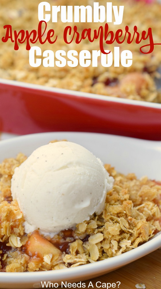 Crumbly Apple Cranberry Casserole