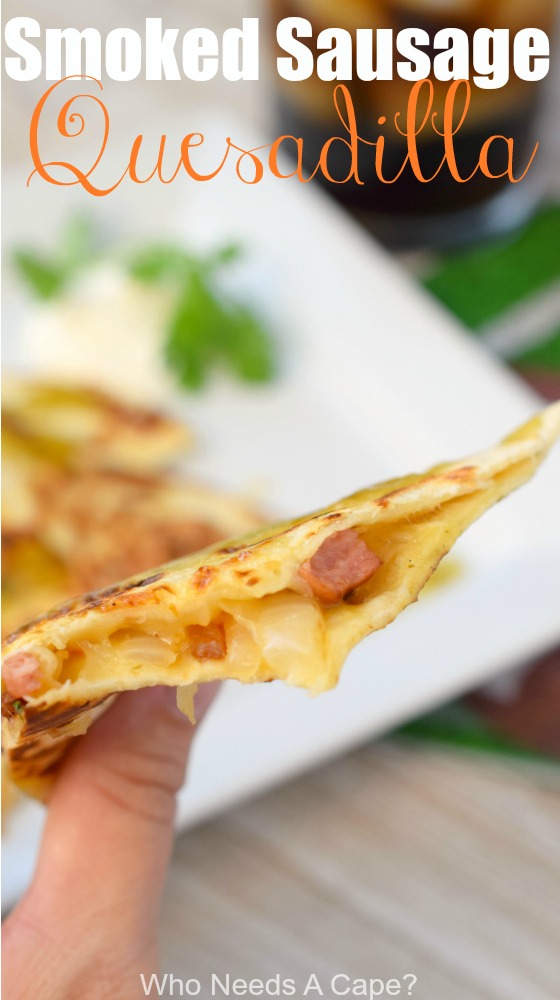 Smoked Sausage Quesadilla