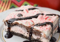 The best flavors of the holiday season come together in this easy to make Layered Peppermint Holiday Dessert. Serve for Christmas or anytime, so yummy!