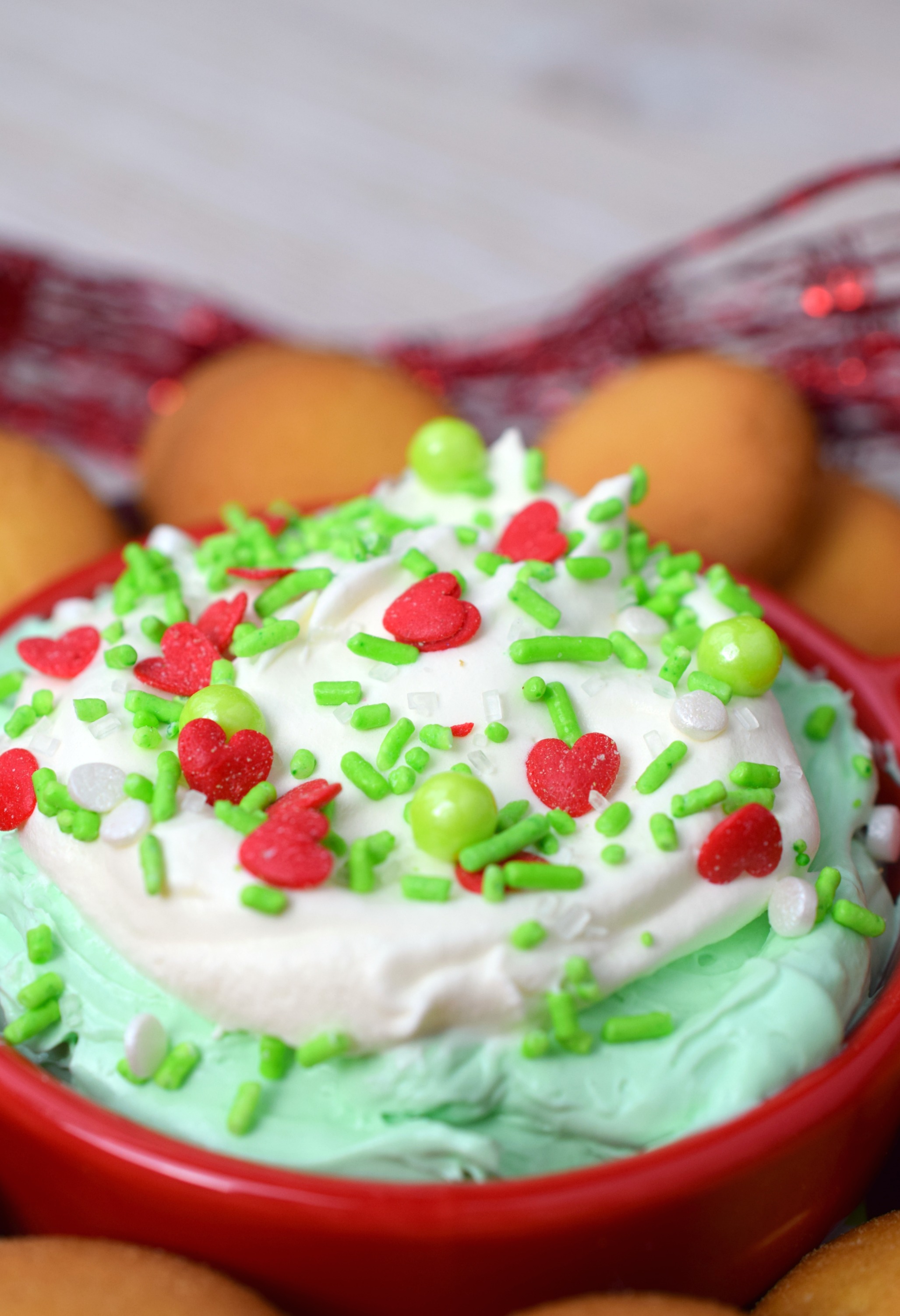 Grinch Dip (Easy Christmas Dunkaroo Dessert Dip) - Mama Cheaps®