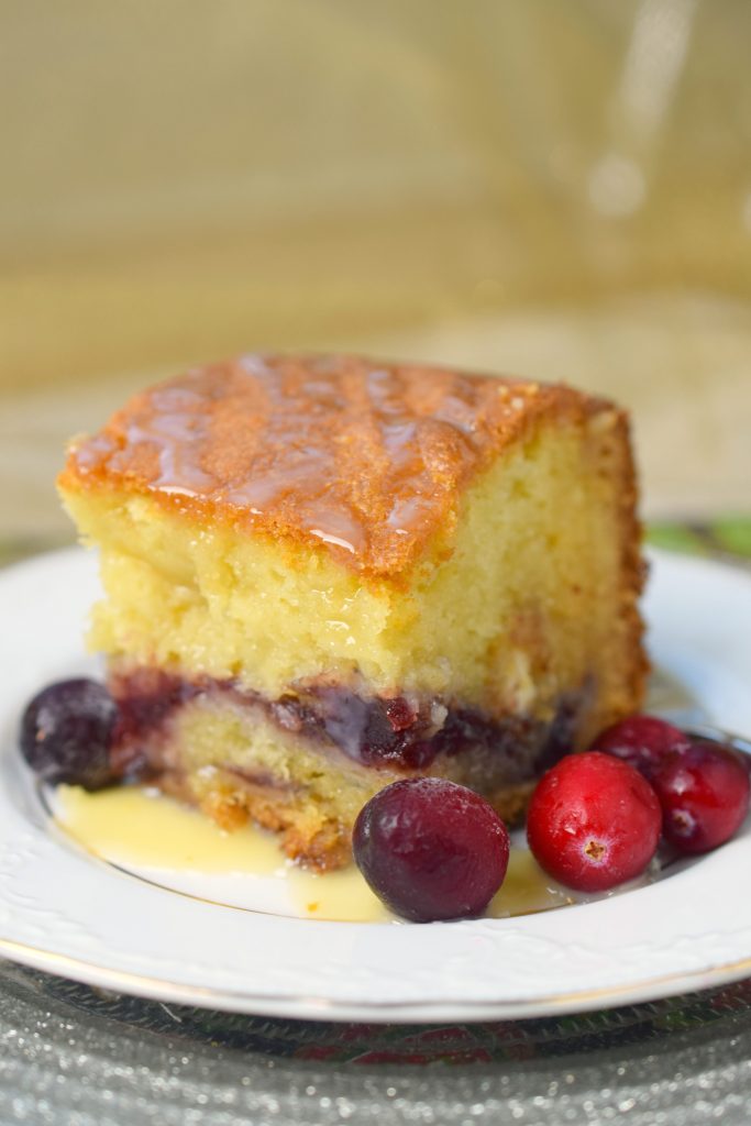 white chocolate cranberry coffee cake #christmassweetsweek