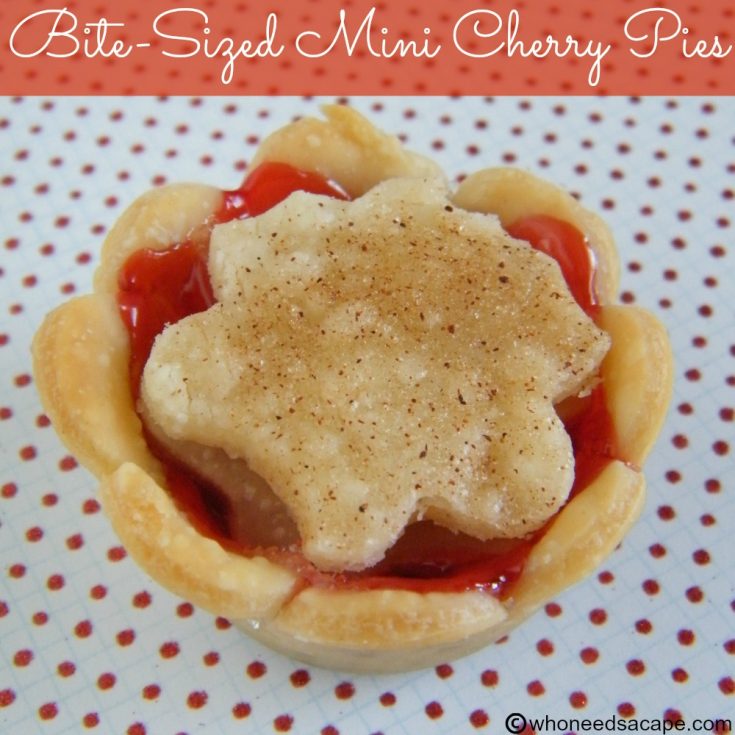 Bite-Sized Mini Cherry Pies
