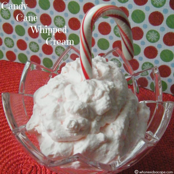 Candy Cane Whipped Cream