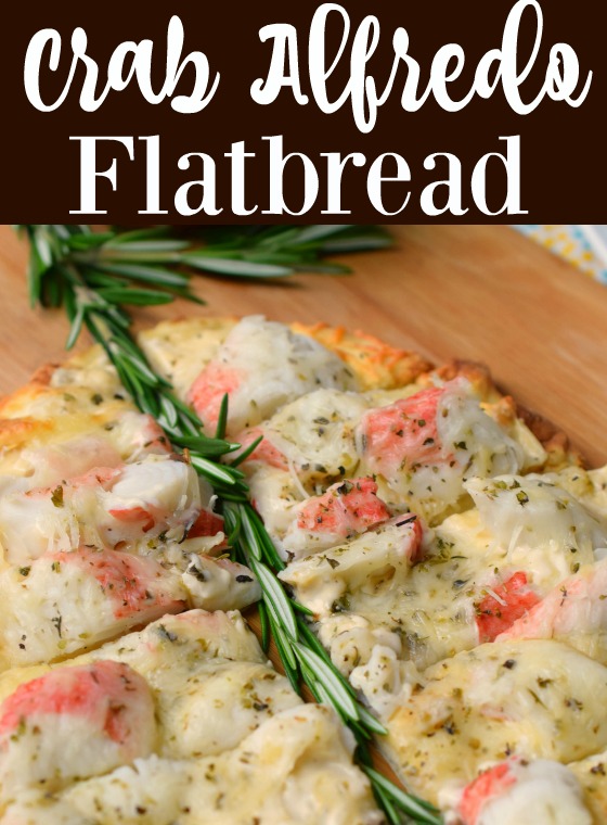 Crab Alfredo Flatbread