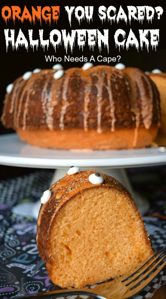 Orange You Scared? Halloween Cake