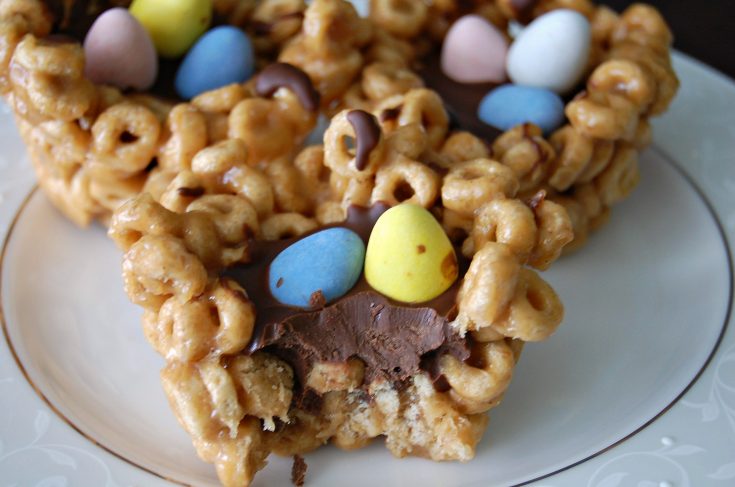 Easter Peanut Butter Cheerio Cups