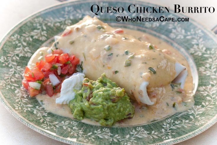 Queso Chicken Burritos