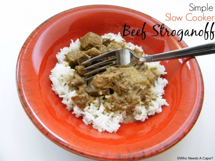 Simple Slow Cooker Beef Stroganoff