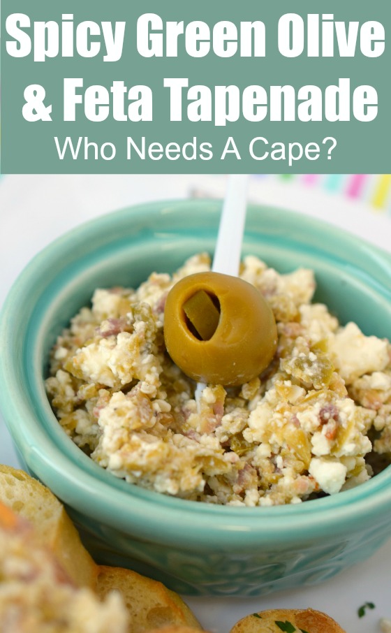 Spicy Green Olive & Feta Tapenade