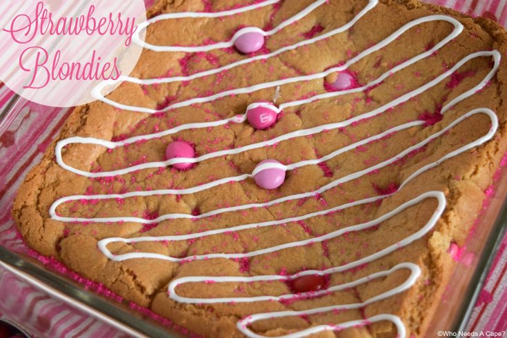 Strawberry Blondies