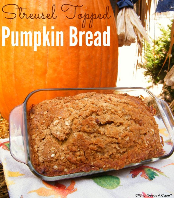 Streusel Topped Pumpkin Bread